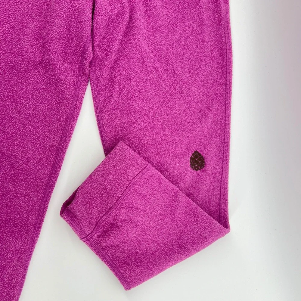 Stio Kids Magenta Pink Fleece Joggers Sweatpants Size 12 Recycled‎ Polyester